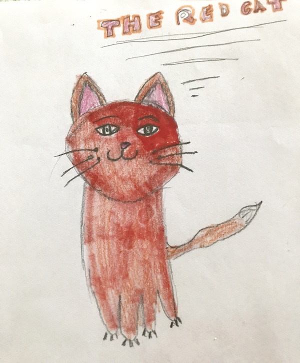 an early drawing of Red